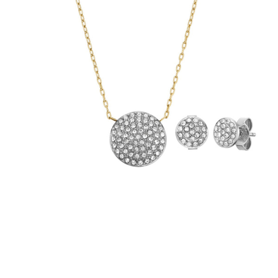 Women Fossil Glitz Disc Jewelry Set