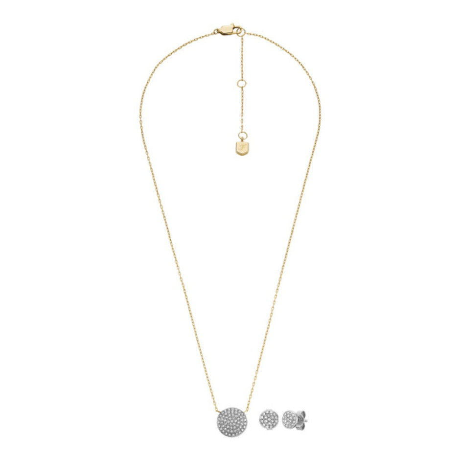 Women Fossil Glitz Disc Jewelry Set