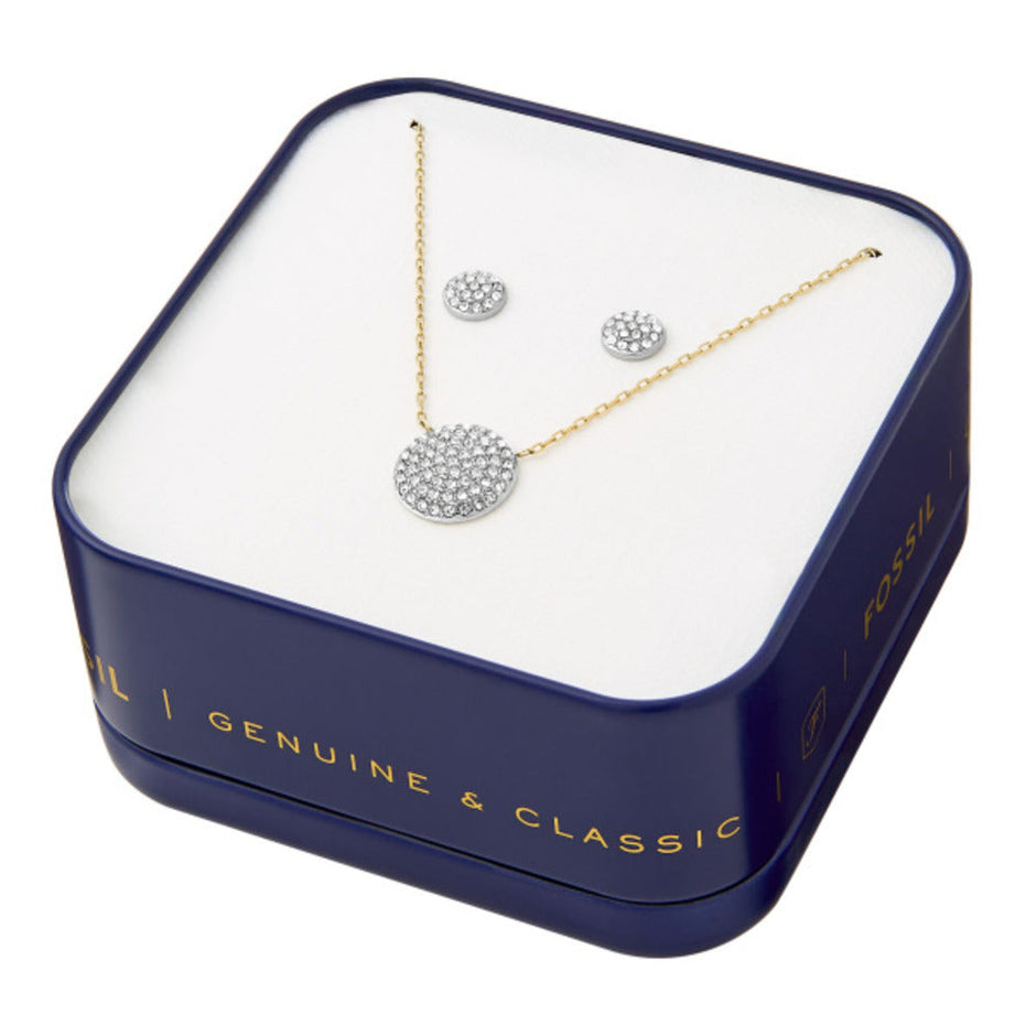 Women Fossil Glitz Disc Jewelry Set