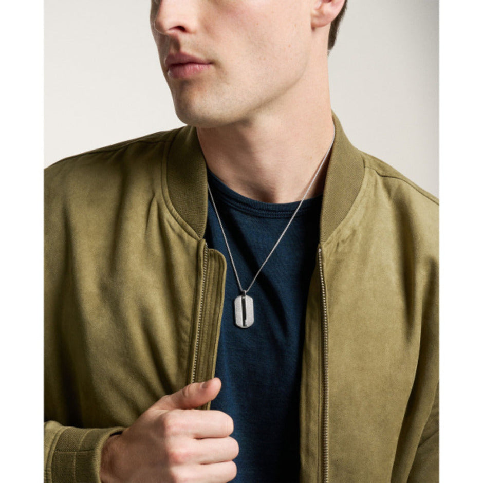 Men Knox Silver Necklace