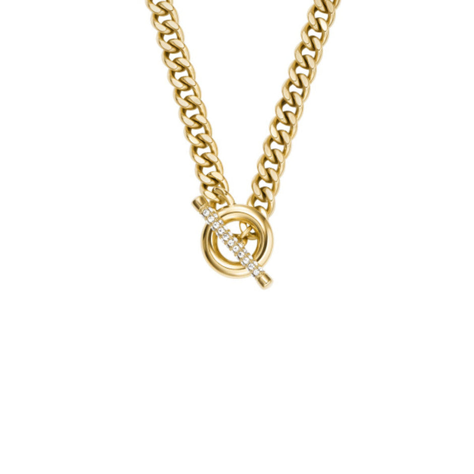Women Carlie T-Bar Gold Necklace