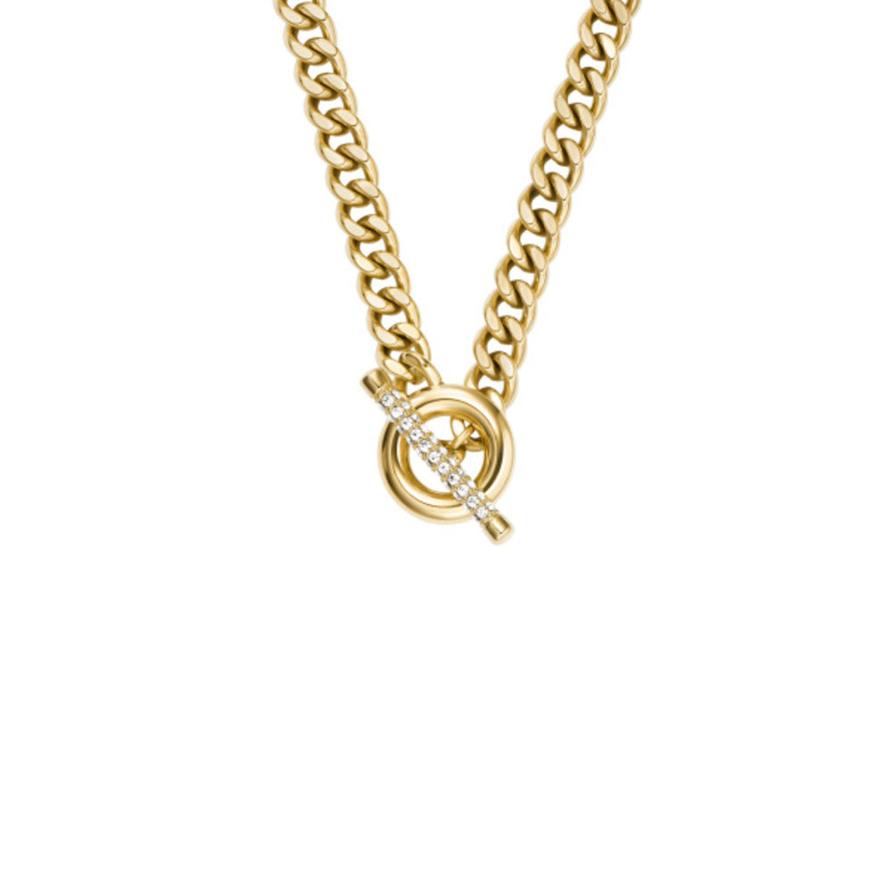 Women Carlie T-Bar Gold Necklace