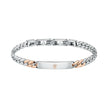 Men White/ Rose Gold Bracelet
