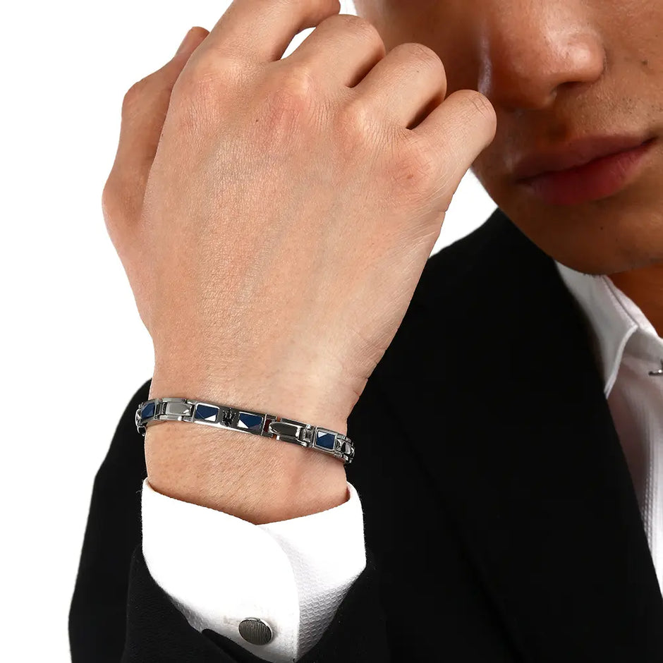 Men Two Tone Bracelet