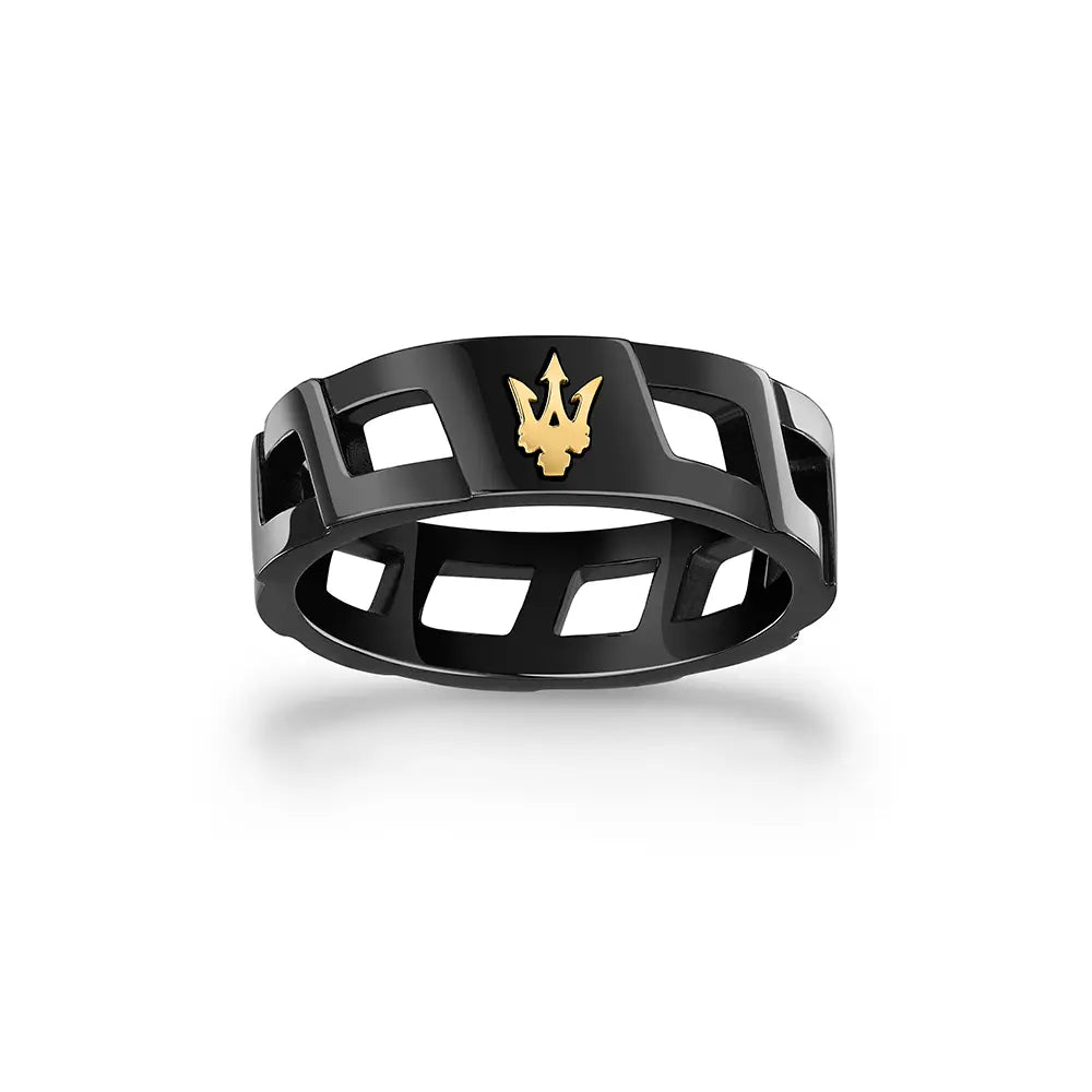 Men Iconic Black Ring