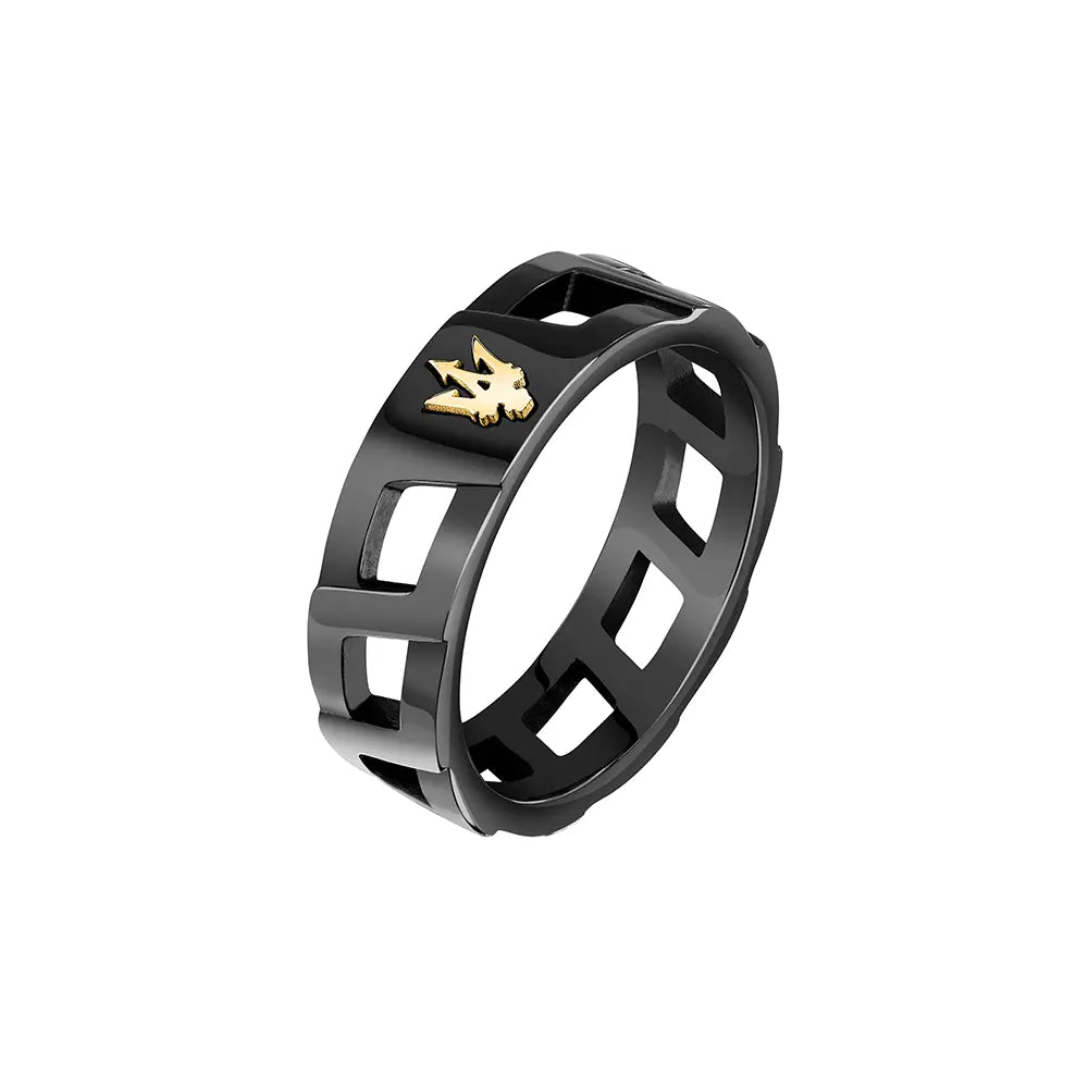 Men Black/Gold Ring