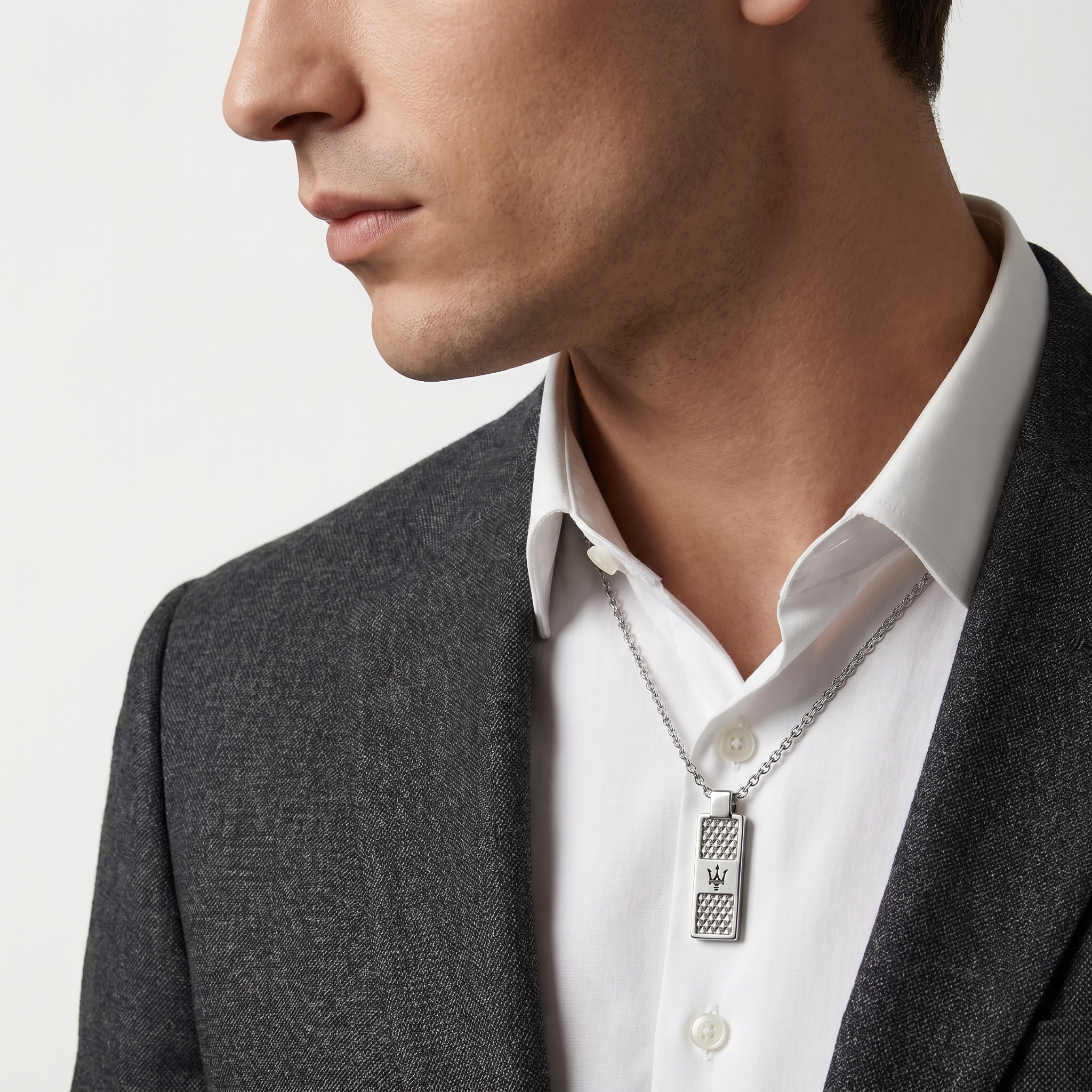 Men Silver Necklace