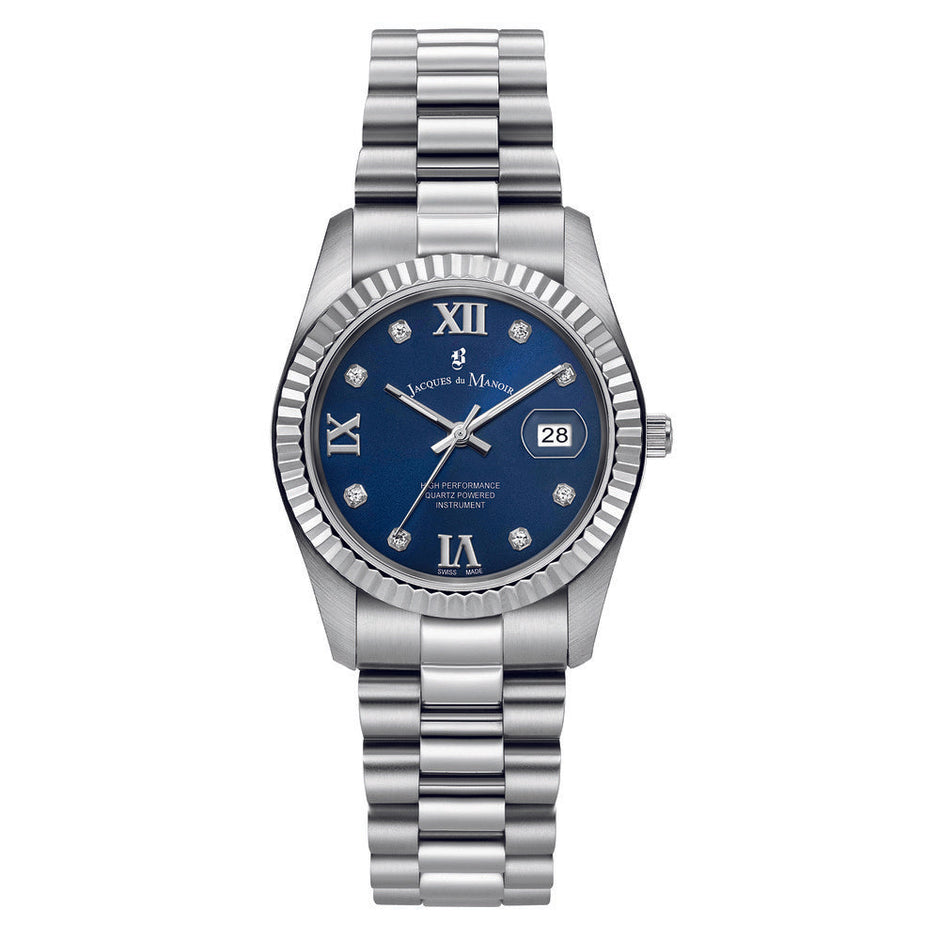 Women Inspiration Roman Silver 34mm Watch