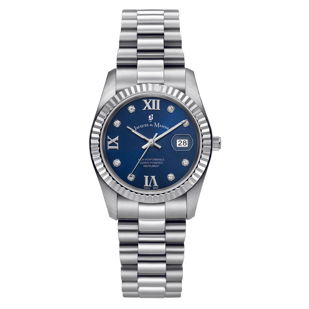 Women Inspiration Roman Silver 34mm Watch