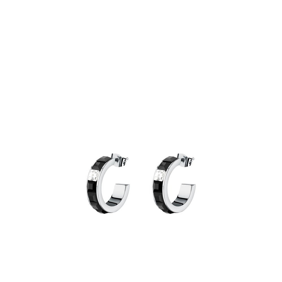 Women Crystals Black Earring