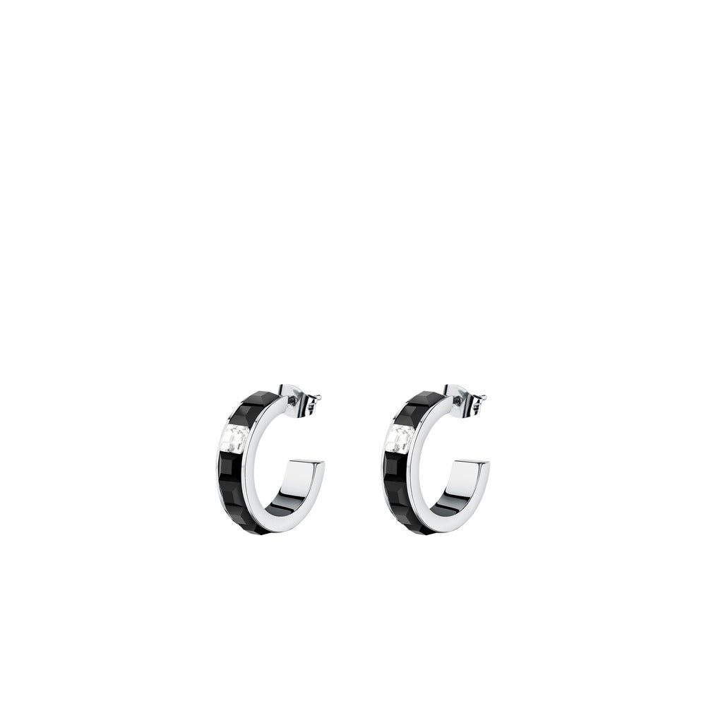 Women Crystals Black Earring