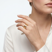 Women Crystals Gold Ring