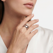 Women Pearl Silver Ring