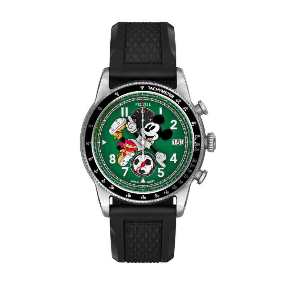 Men Mickey Mouse Silver Watch