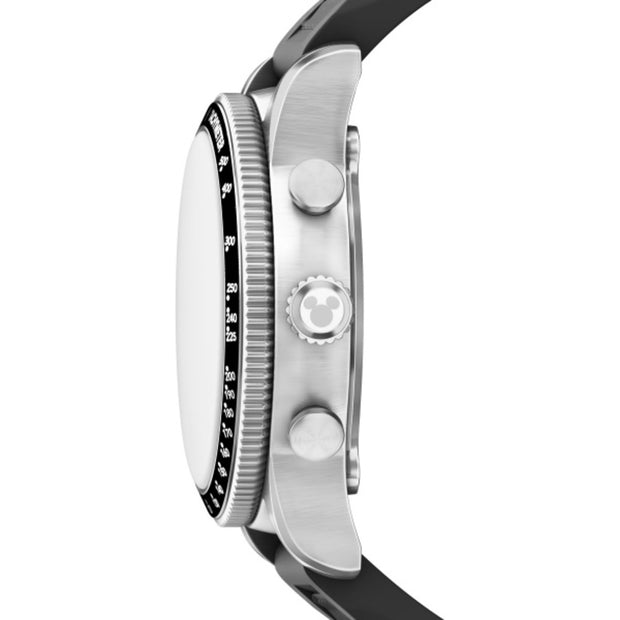 Men Mickey Mouse Silver 42mm Watch