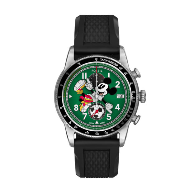 Men Mickey Mouse Silver 42mm Watch