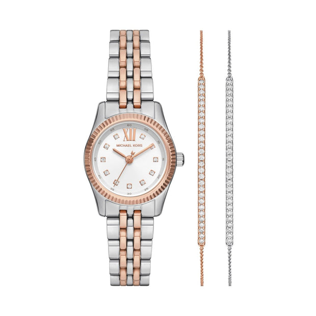Women Lexington White Watch Set