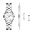 Women Slim Runway Silver Watch