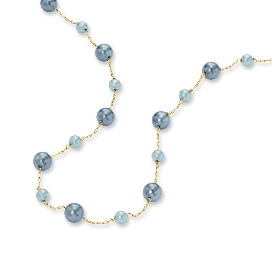 قلادة نسائية من الأوبالين الذهبي