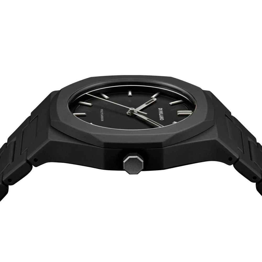 Unisex Polycarbon Black 41mm Watch