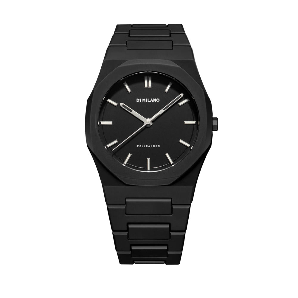 Unisex Polycarbon Black 41mm Watch