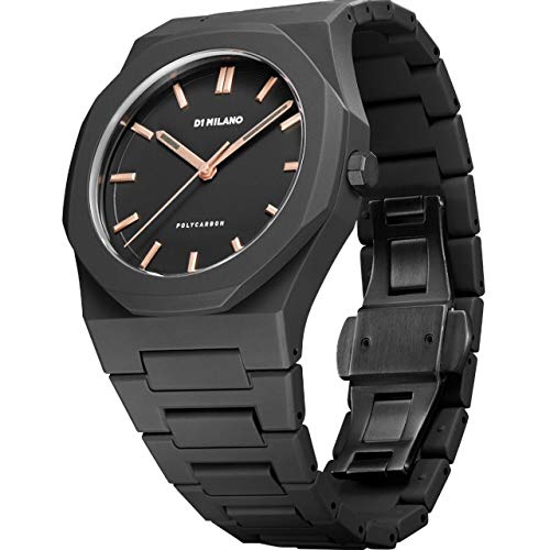 Unisex Polycarbon Black 40mm Watch