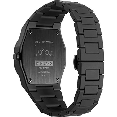 Unisex Polycarbon Black 40mm Watch