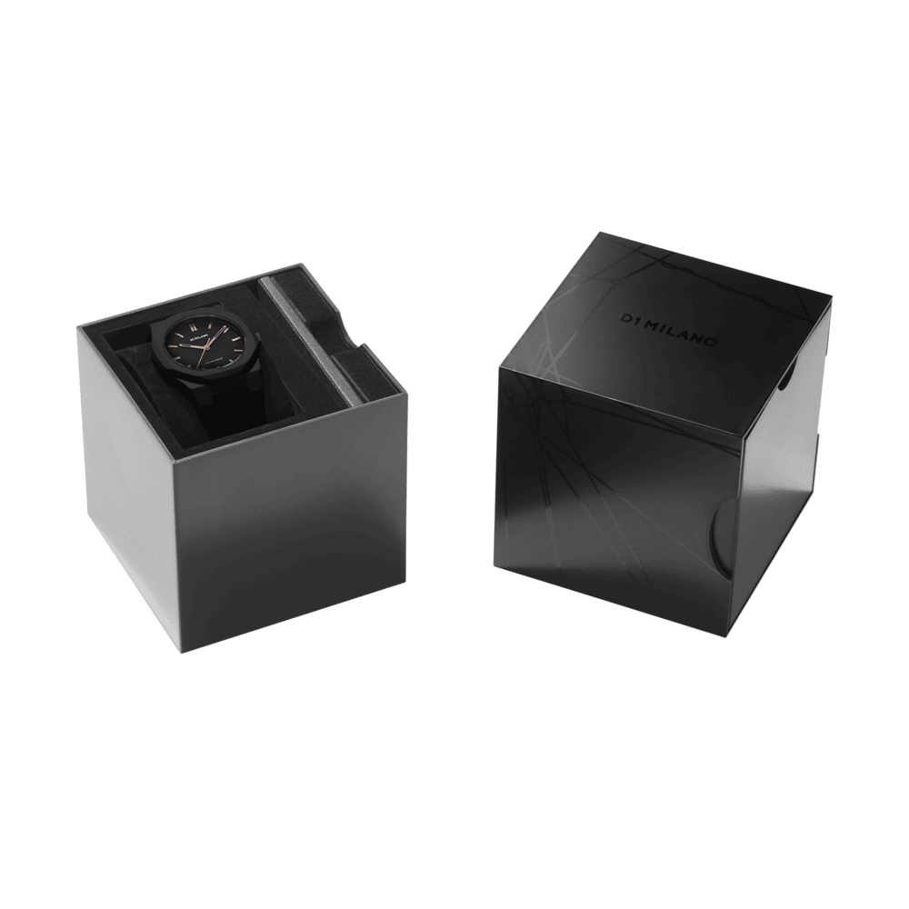 Unisex Polycarbon Black 40mm Watch