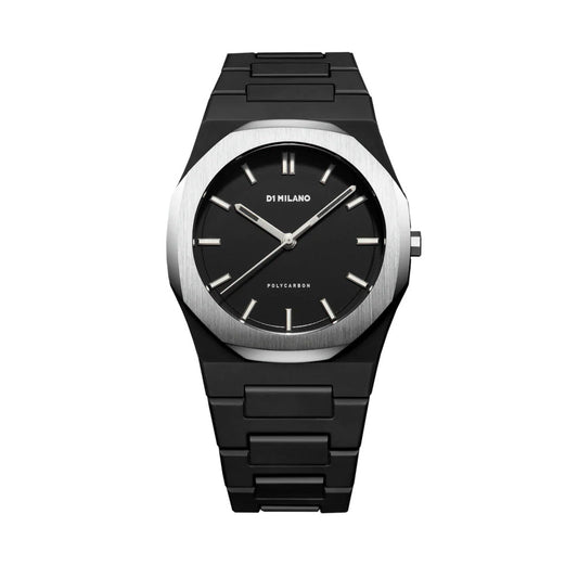 Unisex Polycarbon Black 40mm Watch