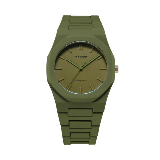 Unisex Polycarbon Green 41mm Watch