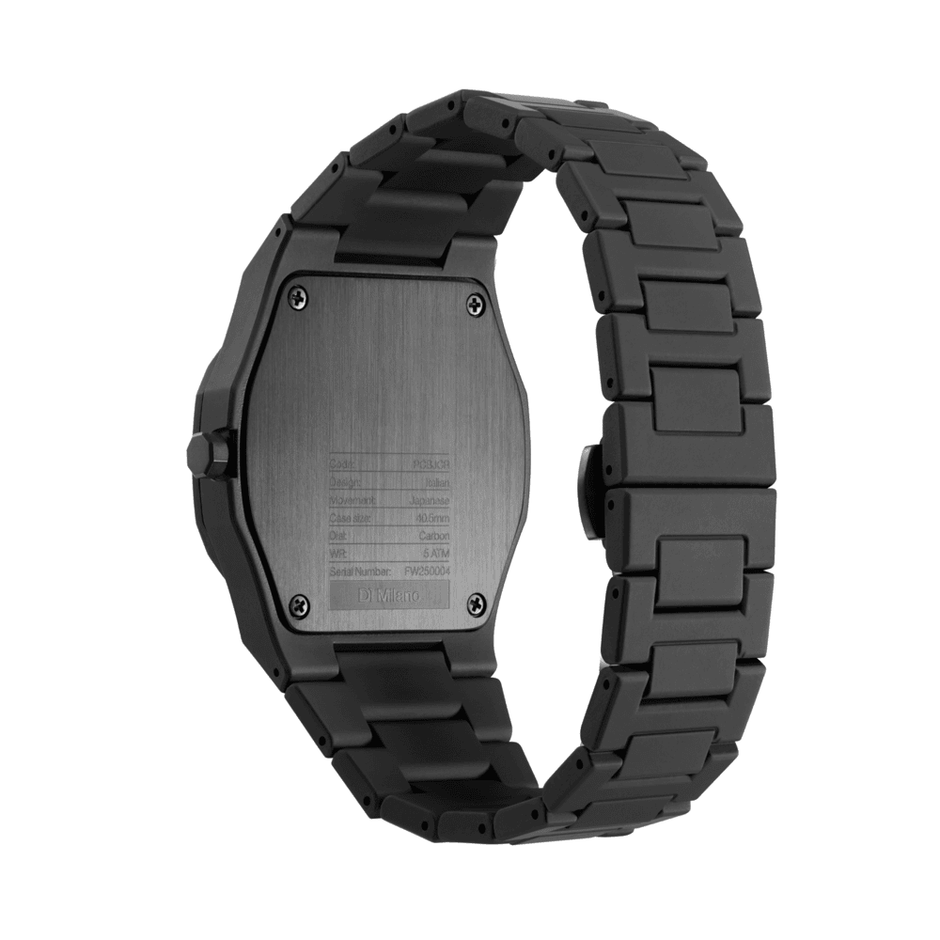 Unisex Poly Carbonium Black Watch