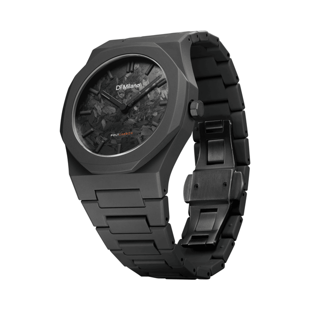 Unisex Poly Carbonium Black Watch