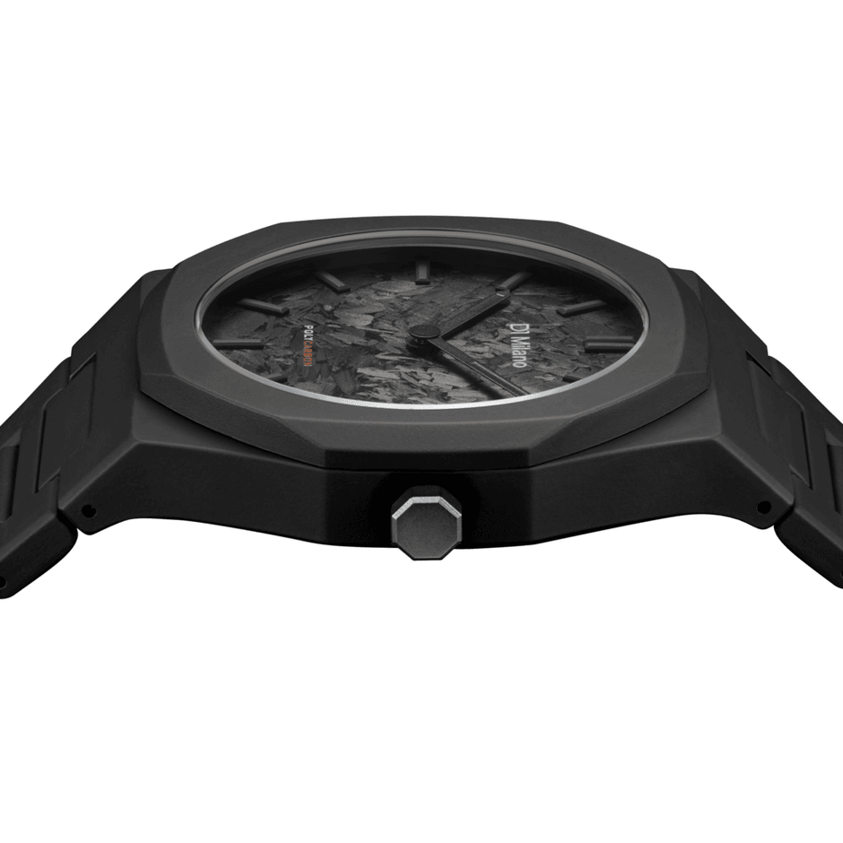 Unisex Poly Carbonium Black Watch