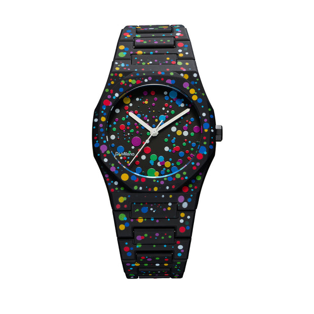 Unisex Polycarbon Black 37mm Watch