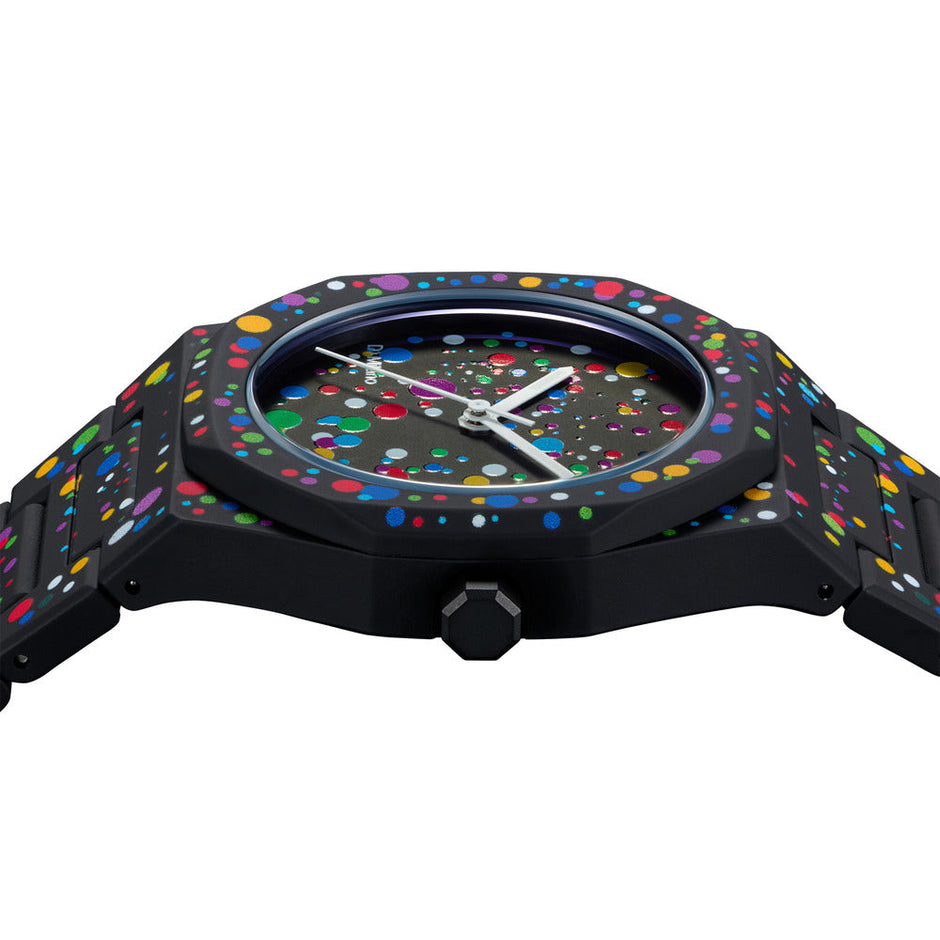 Unisex Polycarbon Black 37mm Watch
