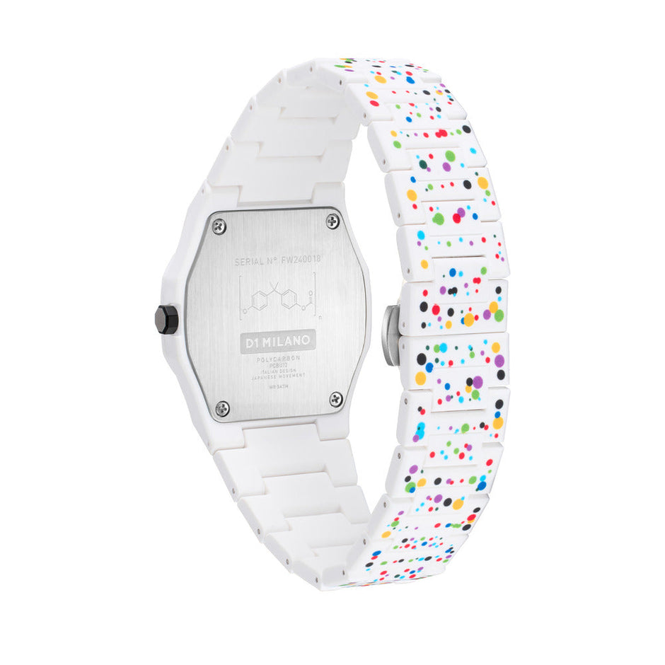 Unisex Polycarbon White 37mm Watch