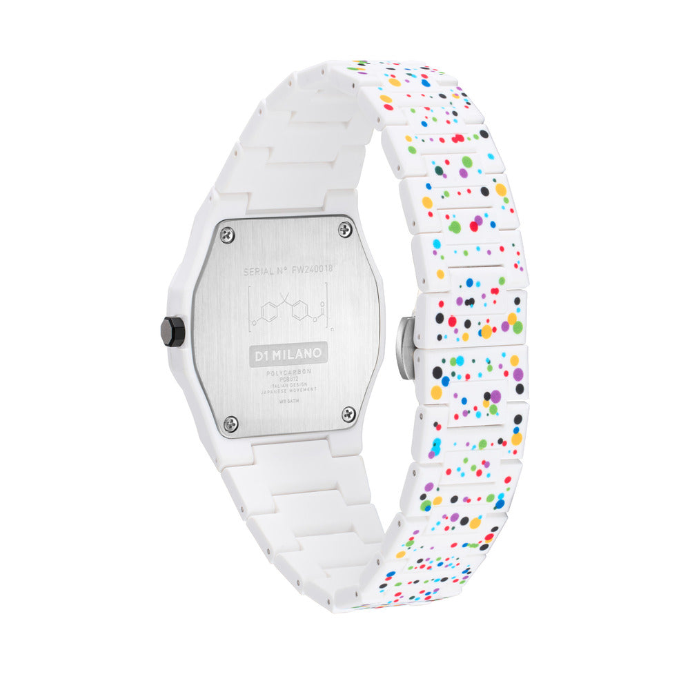 Unisex Polycarbon White 37mm Watch
