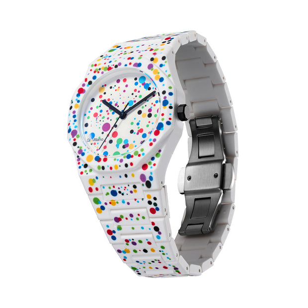 Unisex Polycarbon White 37mm Watch