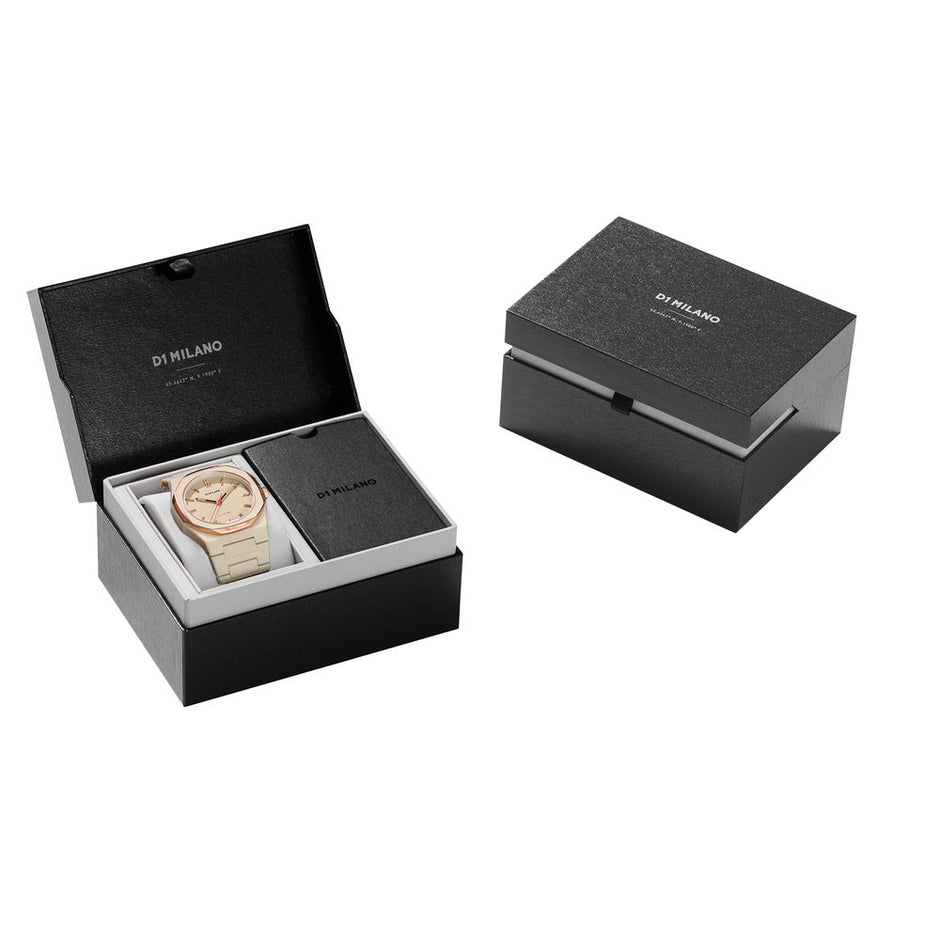 Unisex Polycarbon Beige Watch