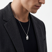 Men Ceramica Ii Silver Necklace