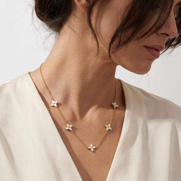 Women Petal Necklace
