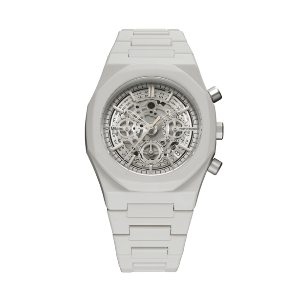 ساعة سويفت رمادية فاتحة للجنسين