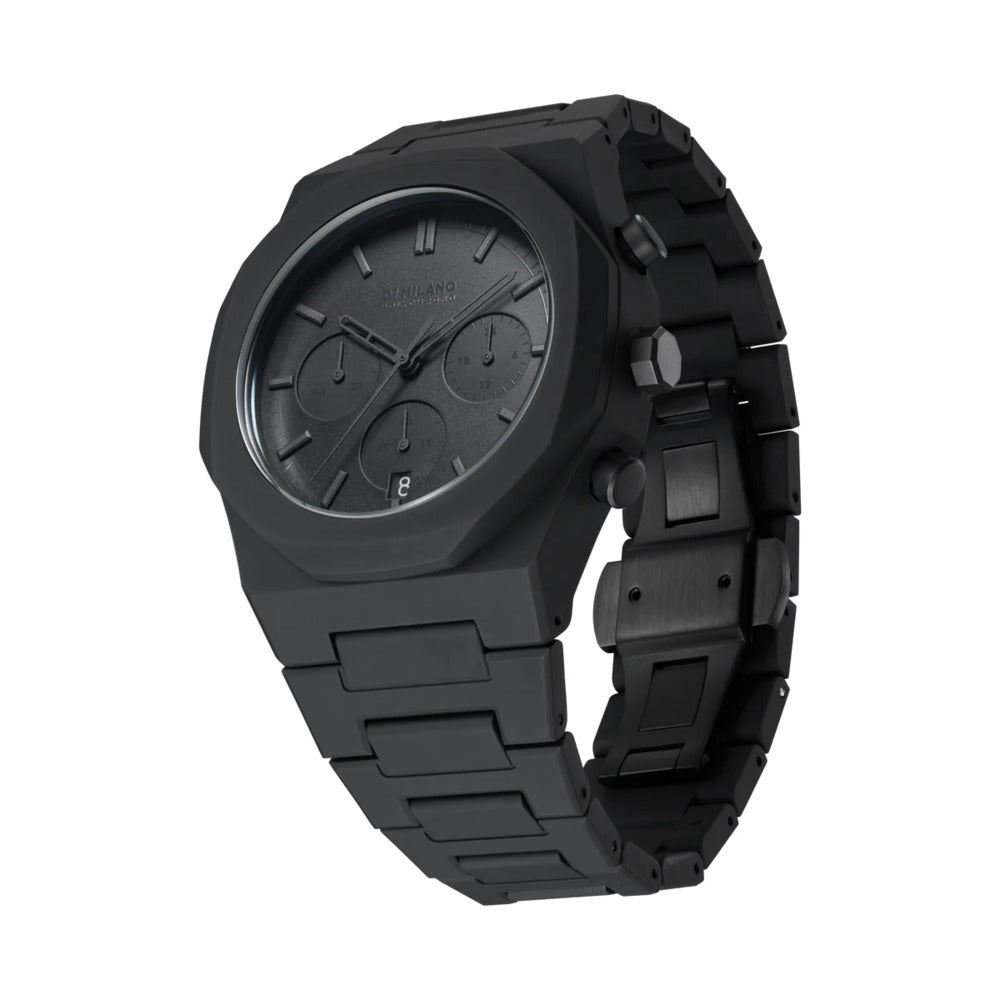 Unisex Polychrono Black 41mm Watch