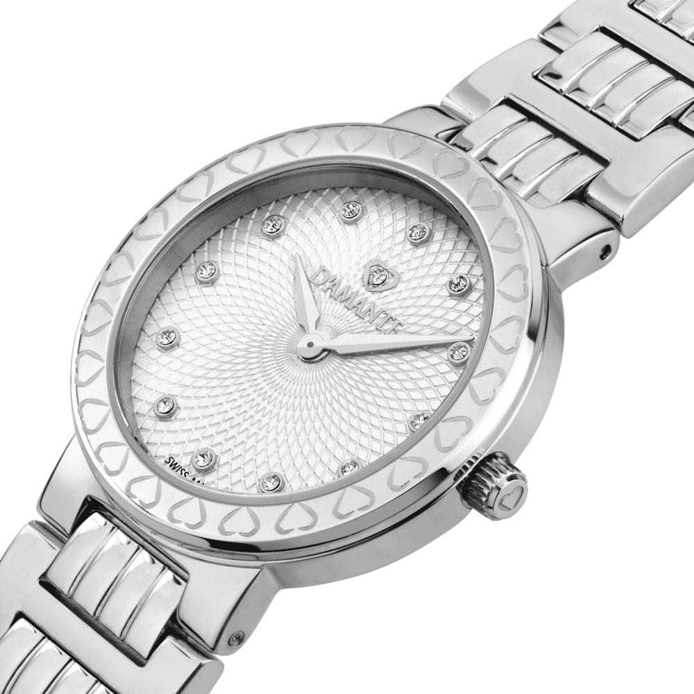Women Logo Silver Watch