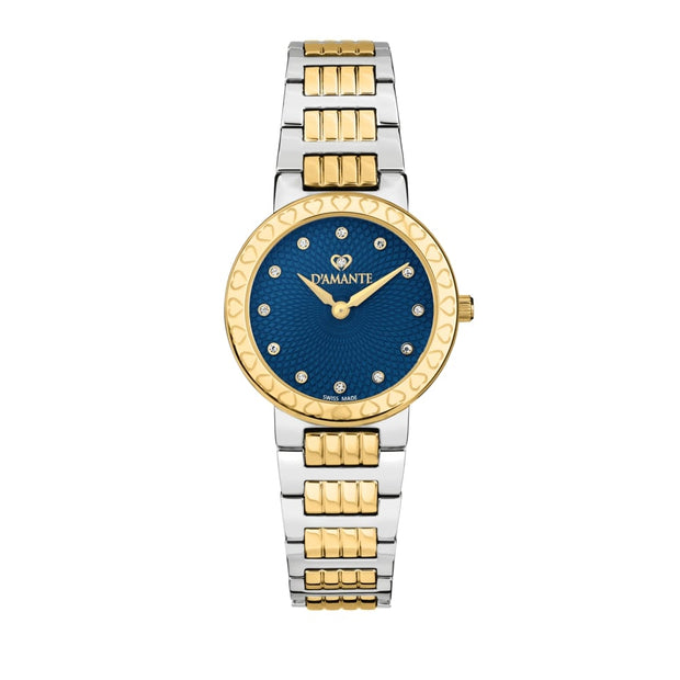 Women Logo Two Tone Watch