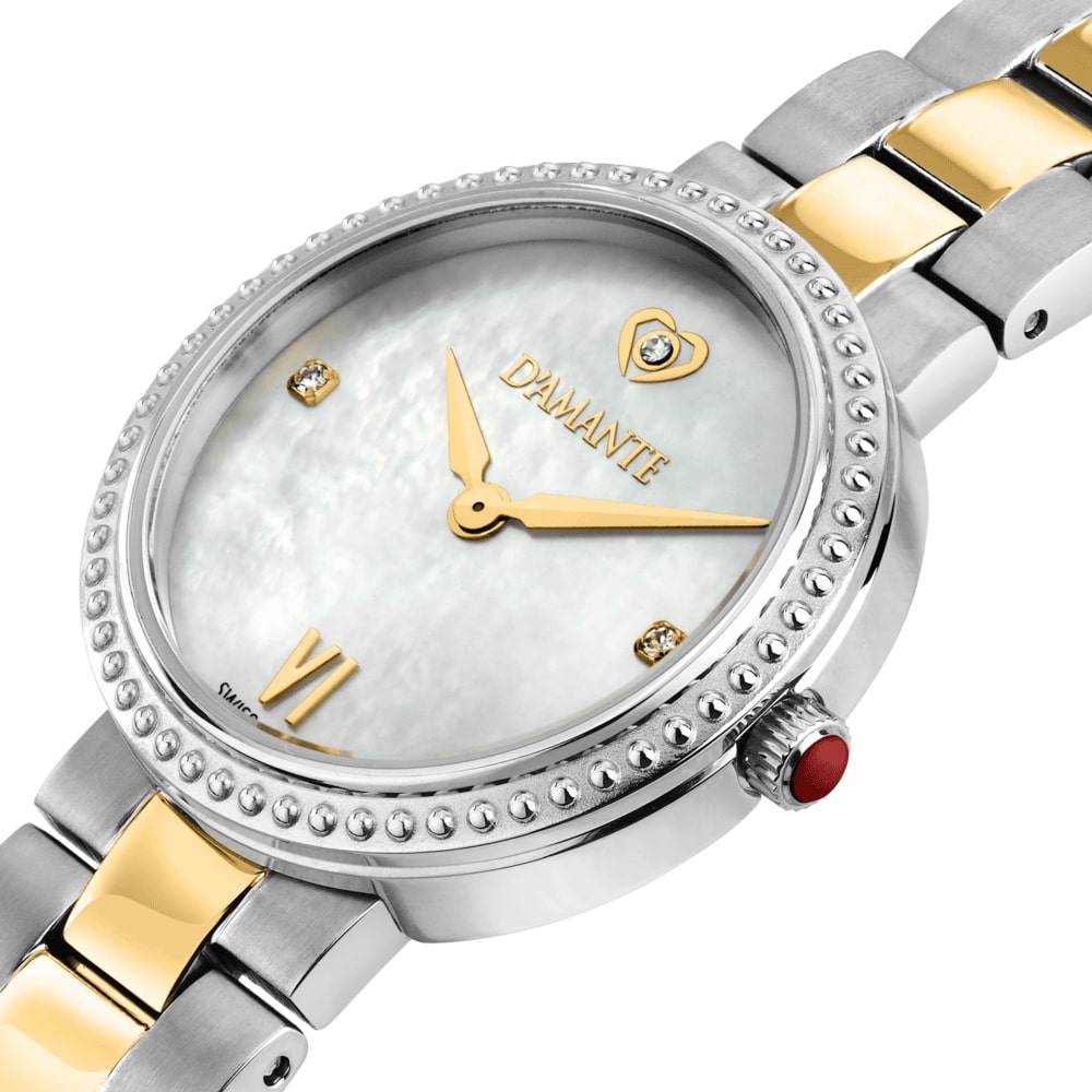 Women Precious Gold/Silver 28mm Watch