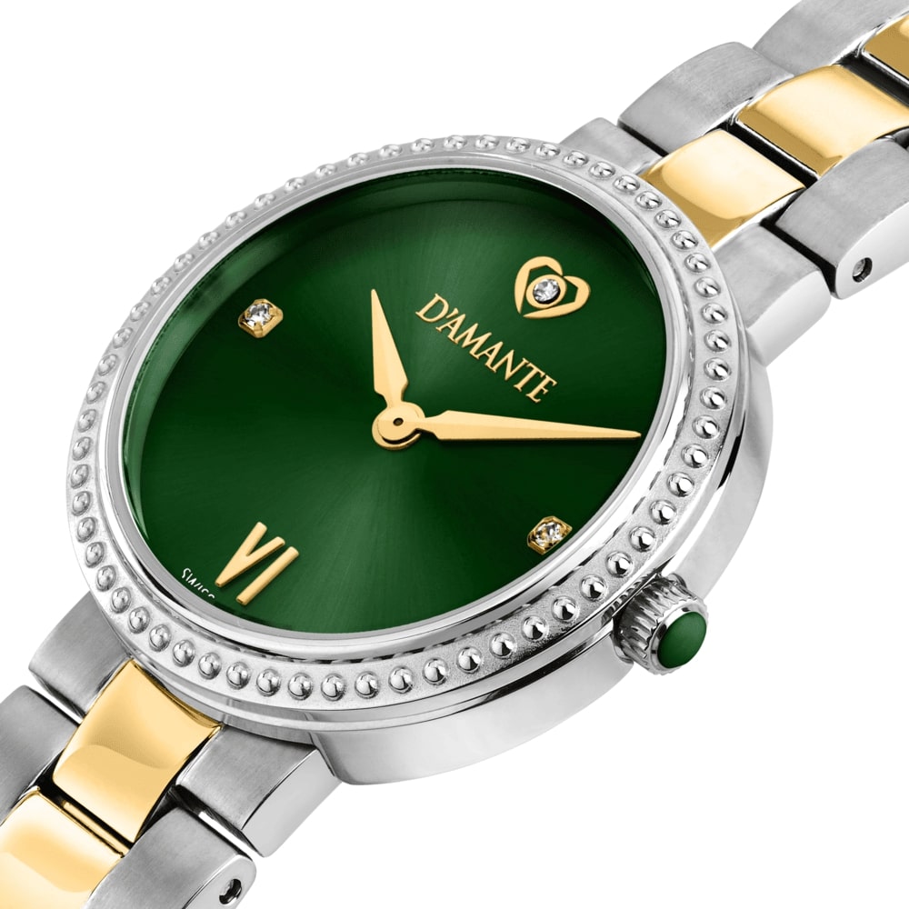 Women Precious Gold/Silver 28mm Watch