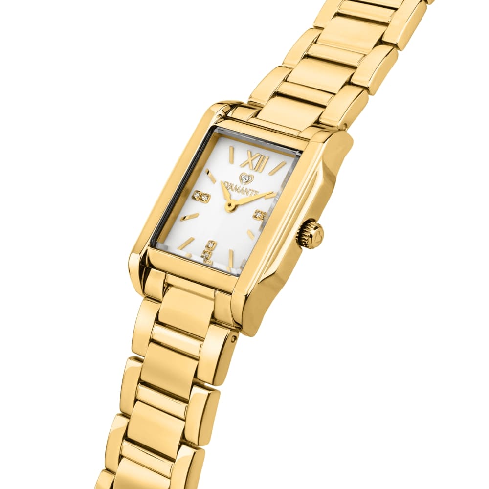 Women Square Gold Watch