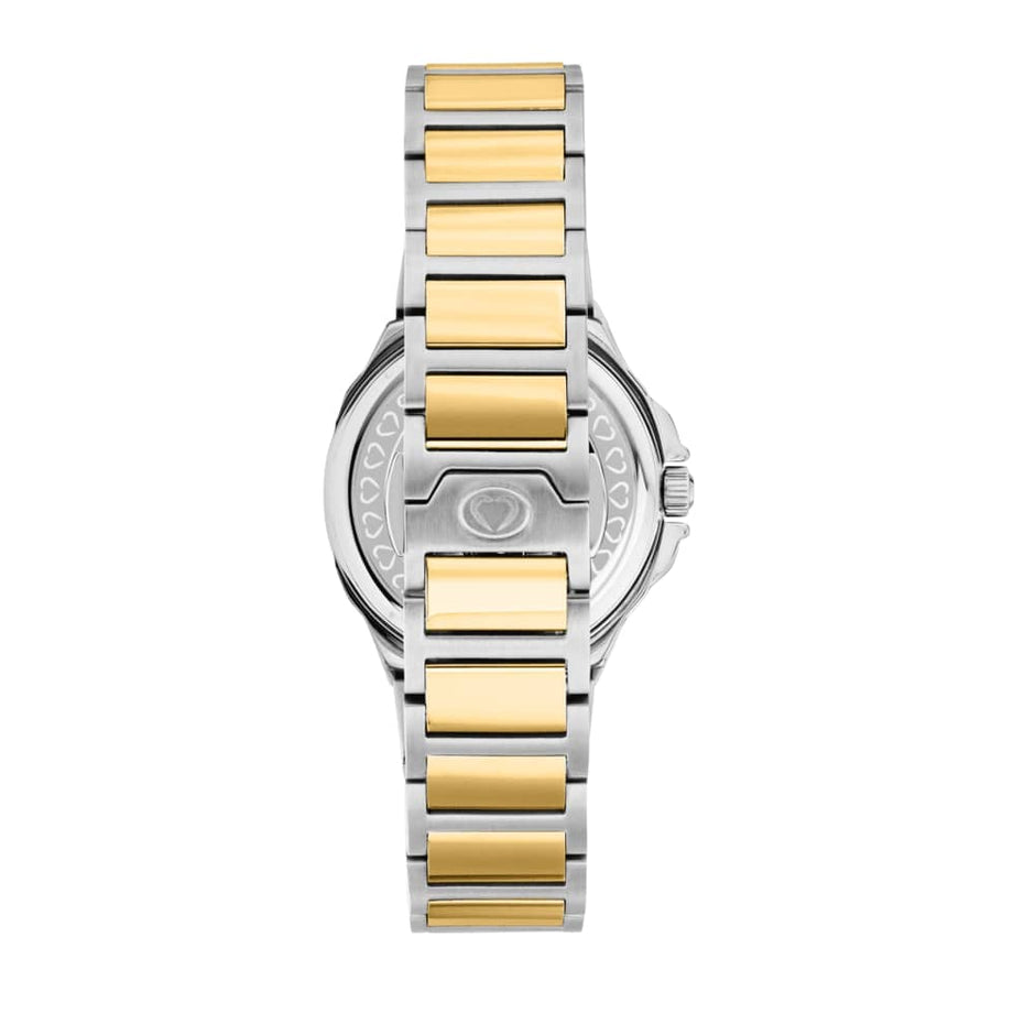 Women Faceted Two Tone Watch