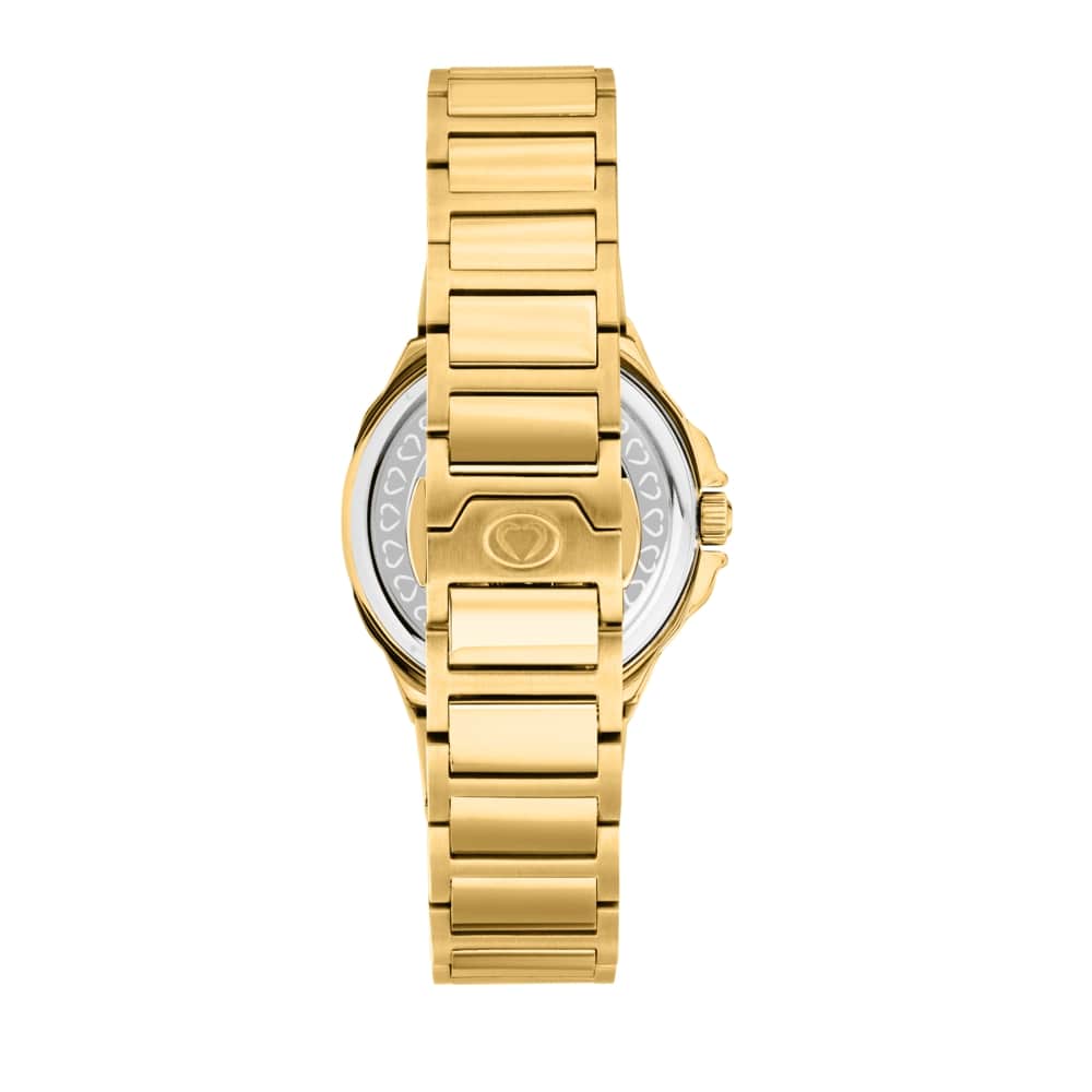 Women Faceted Gold 34mm Watch